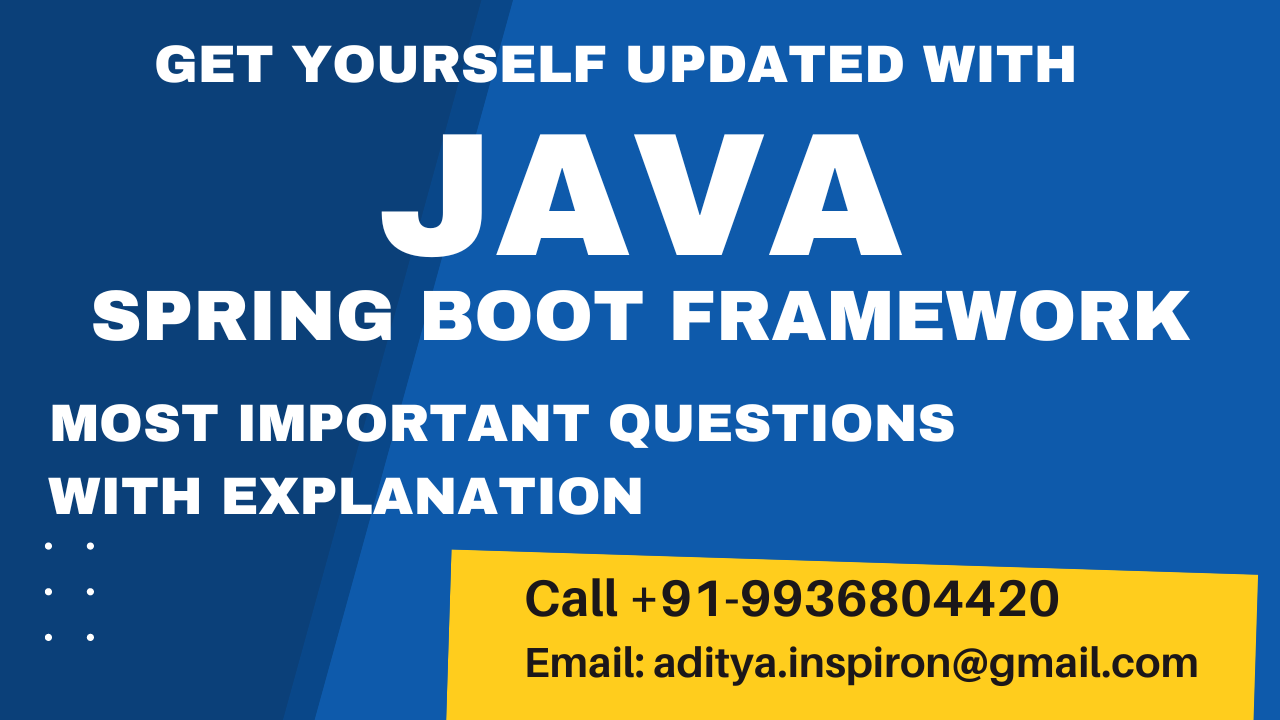 Java Spring Boot Framework Interview Questions with Answers